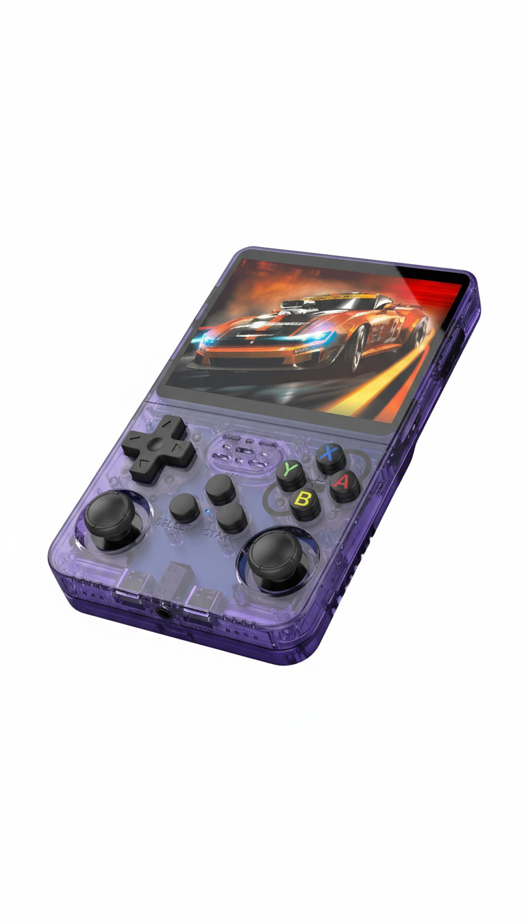 Retro Portable Handheld Game Console - Dual Joystick Emulator Player