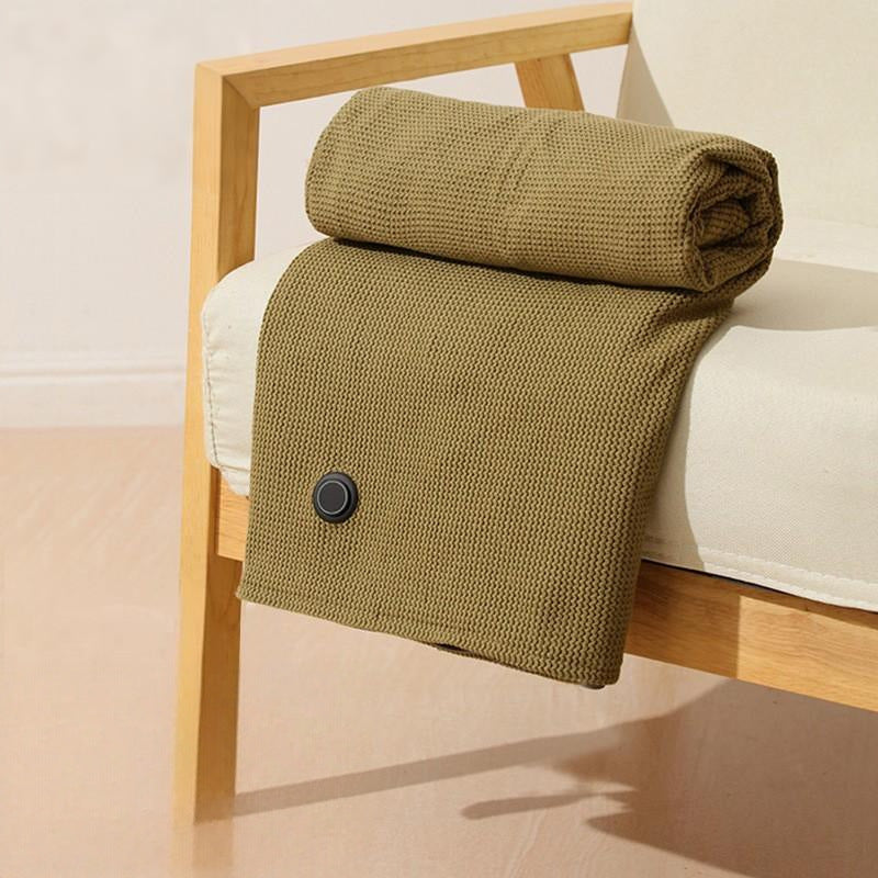 Heated Graphene Shoulder Wrap Blanket – 3-Gear USB Heated Shawl for Car, Outdoor Camping, Office & Home