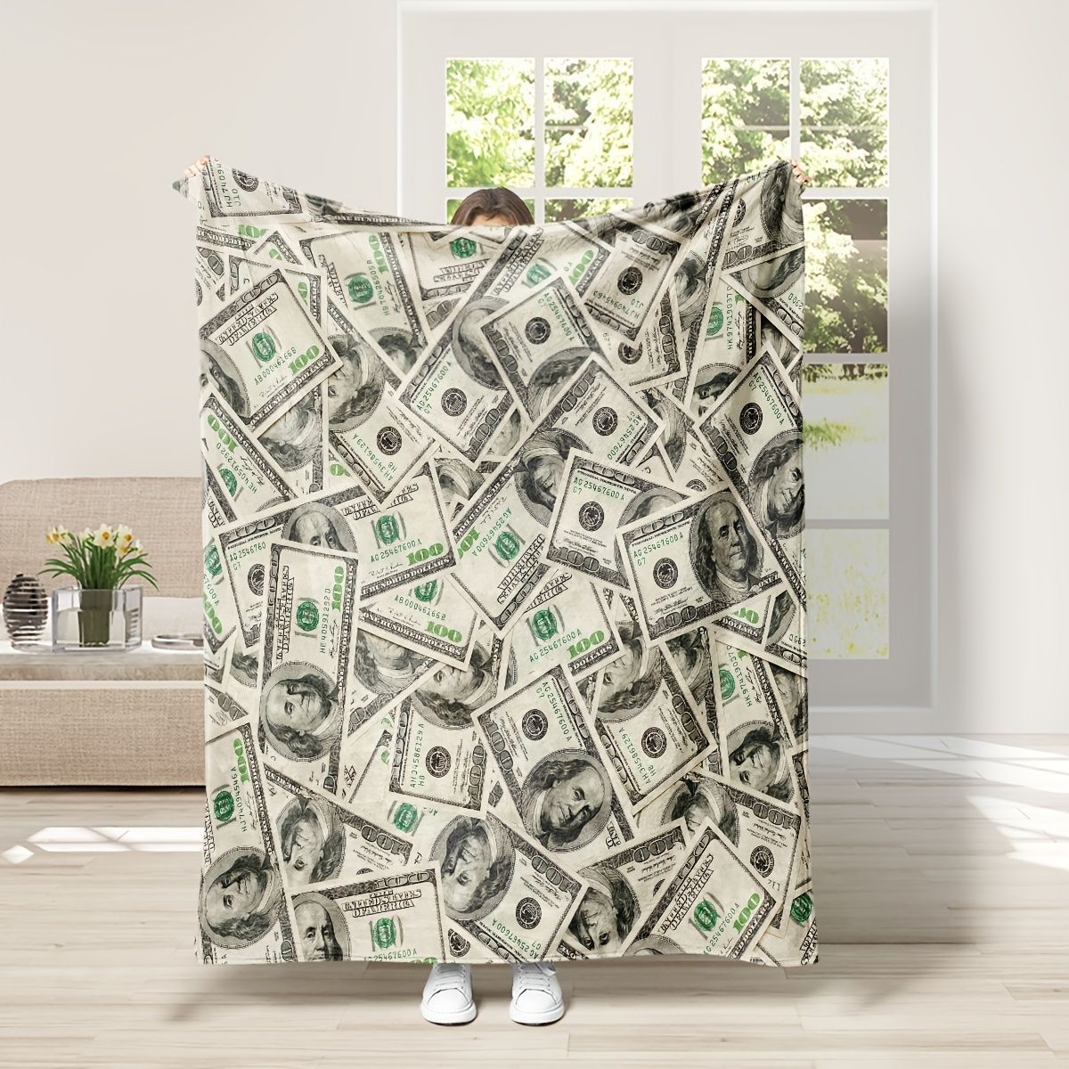 Dollar Blanket - The Ultimate Dream Blanket for Sleeping on Money