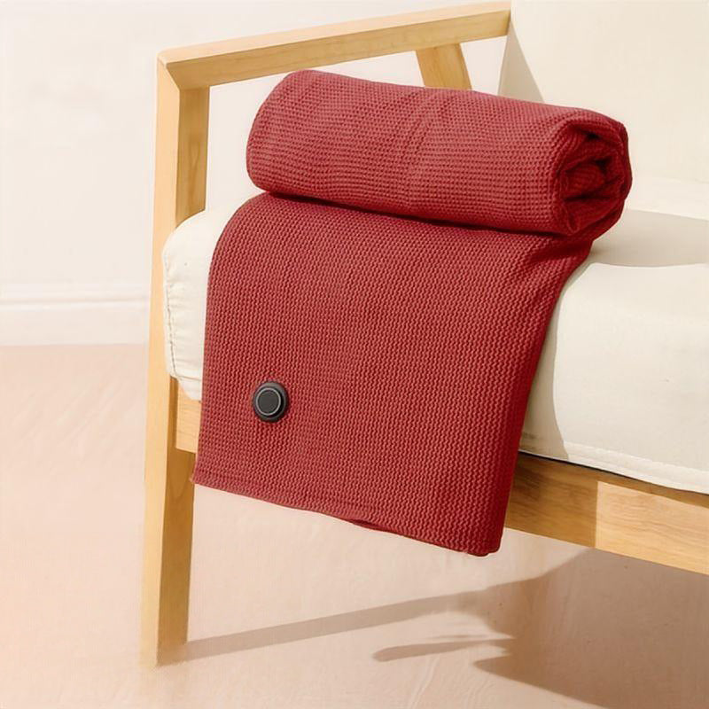 Heated Graphene Shoulder Wrap Blanket – 3-Gear USB Heated Shawl for Car, Outdoor Camping, Office & Home