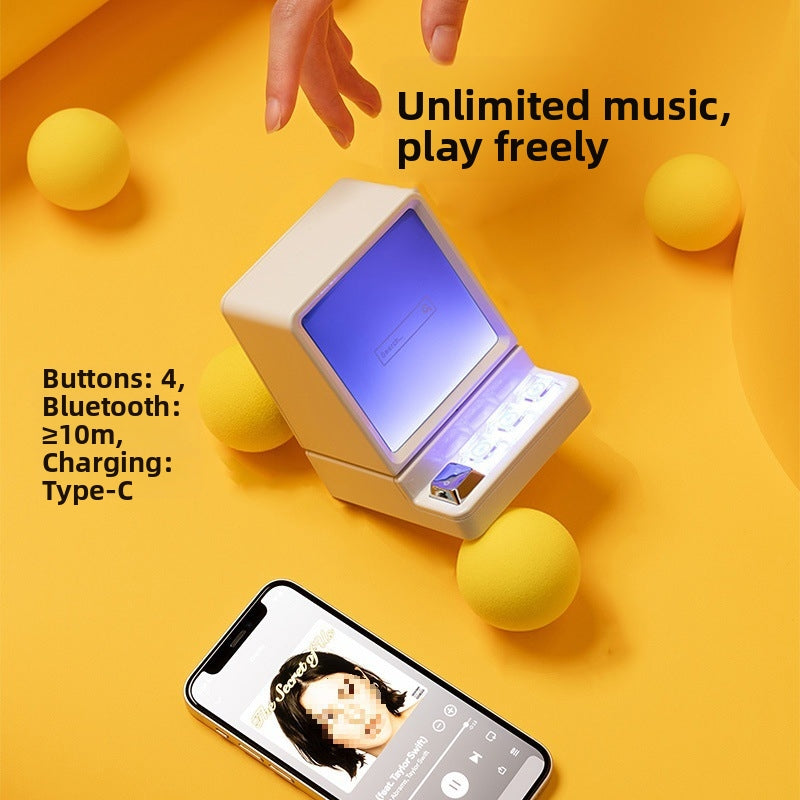 Aura Beam | Compact 5-Driver Bluetooth Speaker with Ambient Lighting for Desktop & Outdoor Use (2025 Model)