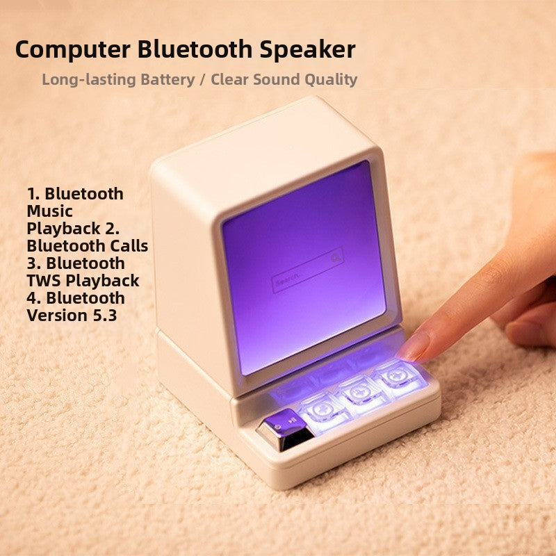 Aura Beam | Compact 5-Driver Bluetooth Speaker with Ambient Lighting for Desktop & Outdoor Use (2025 Model)