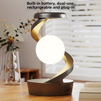 Rotating Levitating LED Desk Lamp with Wireless Charging
