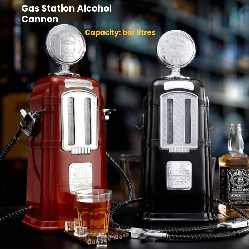 Vintage Dual Dispenser Gas Station Alcohol Cannon