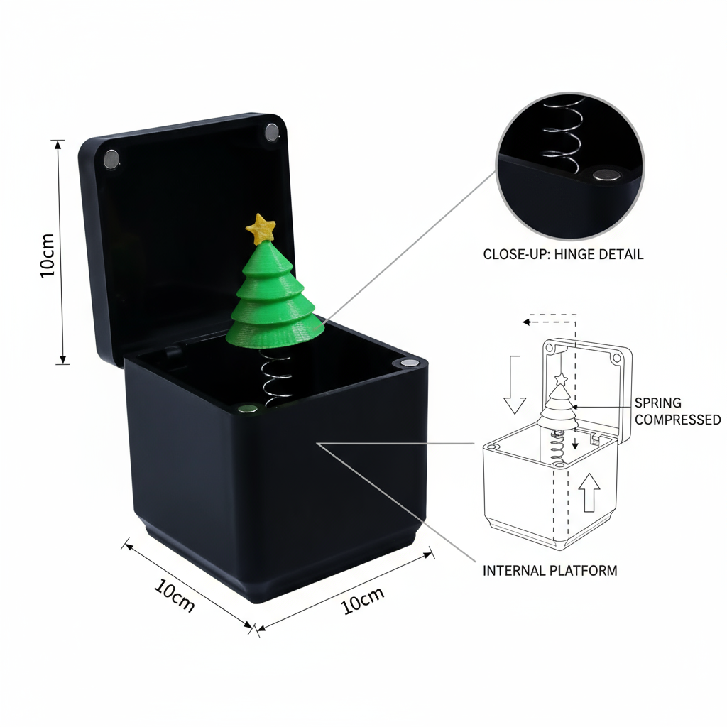 Middle Finger Prank Gift Box – Christmas Edition | Hilarious Spring-Loaded Troll Surprise