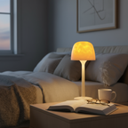 Aurora Flame Projection Desk Lamp - Rechargeable Dynamic Bedroom Night Light