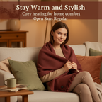 Heated Graphene Shoulder Wrap Blanket – 3-Gear USB Heated Shawl for Car, Outdoor Camping, Office & Home