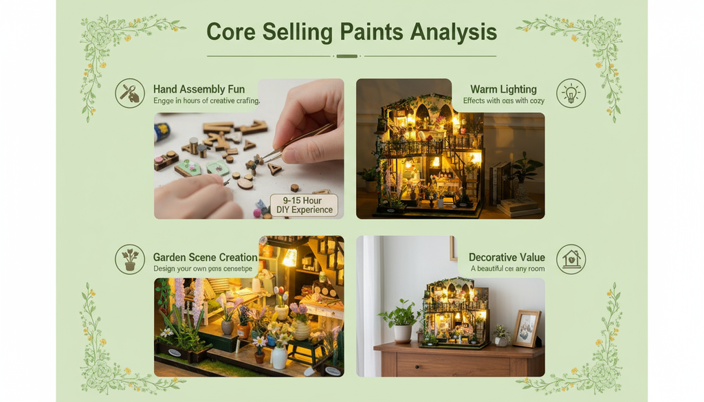 Darcy Flower House DIY Miniature Dollhouse Kit