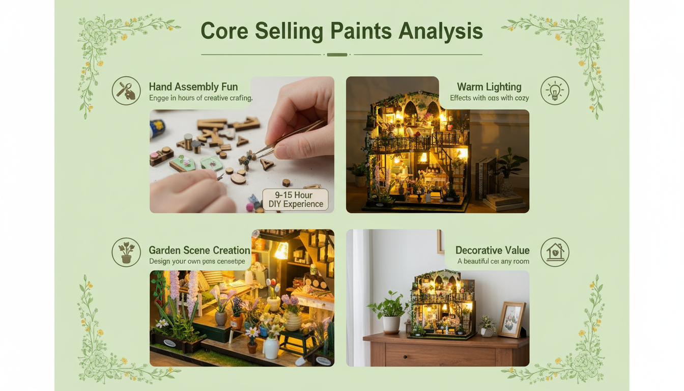 Darcy Flower House DIY Miniature Dollhouse Kit