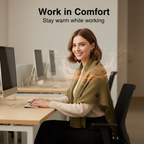 Heated Graphene Shoulder Wrap Blanket – 3-Gear USB Heated Shawl for Car, Outdoor Camping, Office & Home