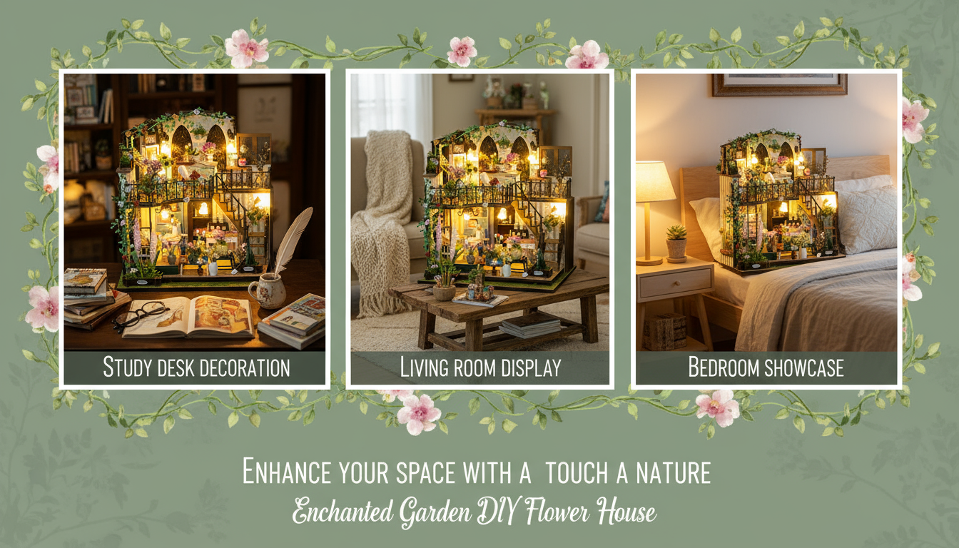 Darcy Flower House DIY Miniature Dollhouse Kit