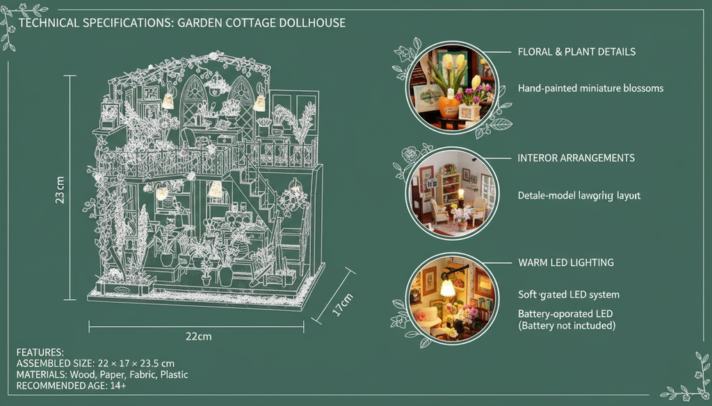 Darcy Flower House DIY Miniature Dollhouse Kit