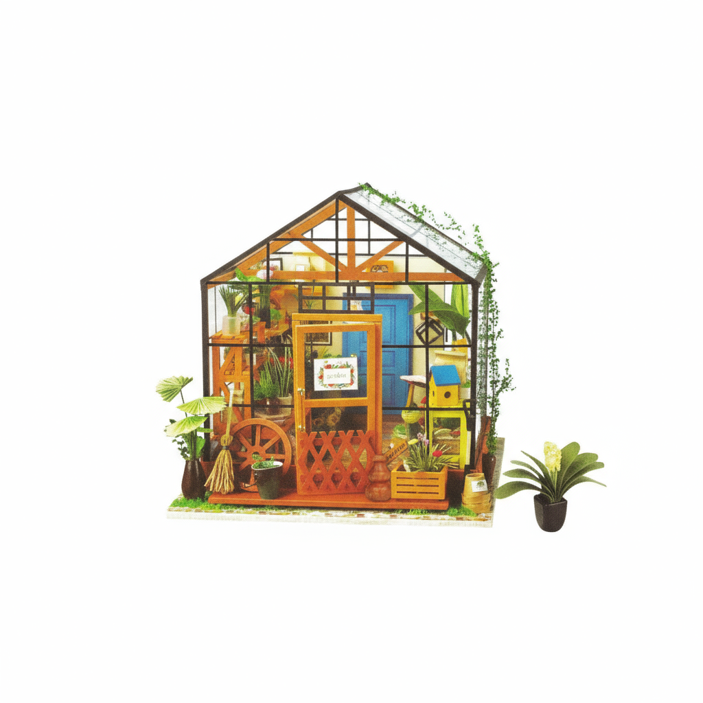 Jenny's Greenhouse DIY Miniature Dollhouse Kit