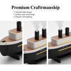 Titanic Jellyfish Aroma Diffuser – Vintage Ocean Liner Ultrasonic Humidifier with Smart Mist & RGB Lights