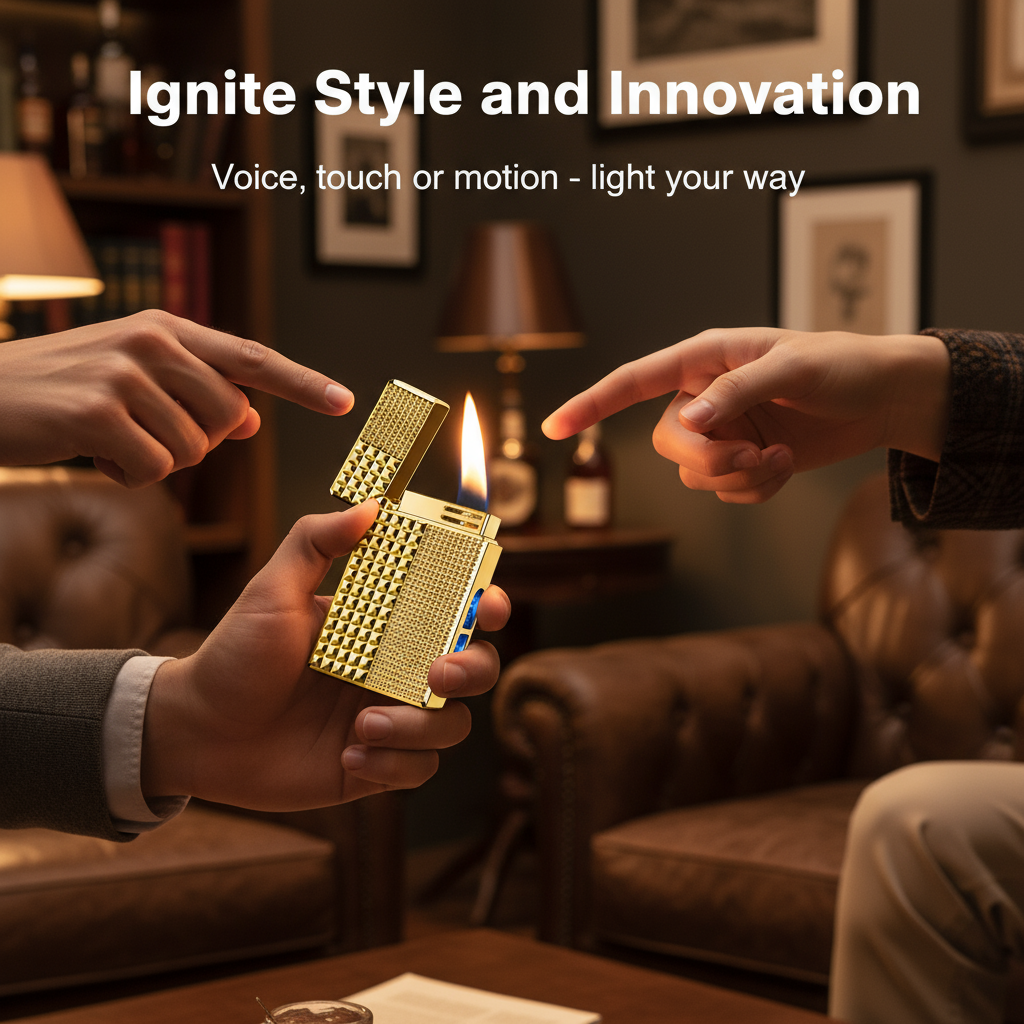 Black Tech Smart Voice-Controlled Lighter