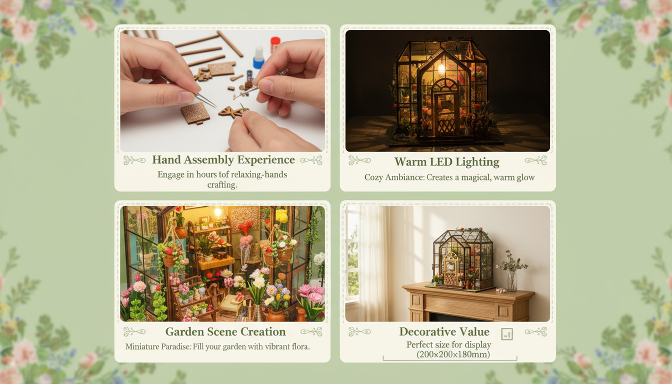 Jenny's Greenhouse DIY Miniature Dollhouse Kit