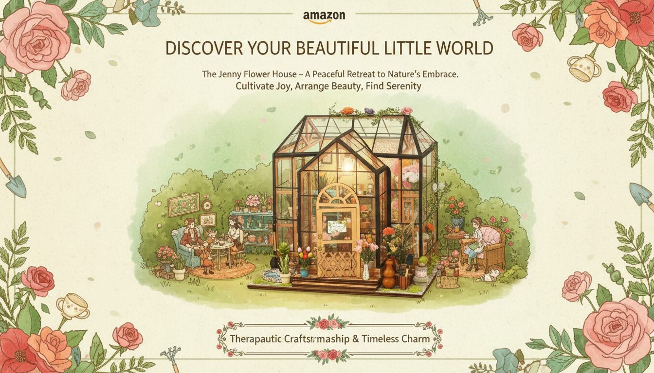 Jenny's Greenhouse DIY Miniature Dollhouse Kit