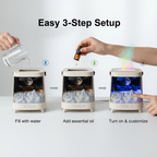 Galaxy Aromatherapy Diffuser with Simulated Flame – USB Humidifier & Color-Changing Mist Maker