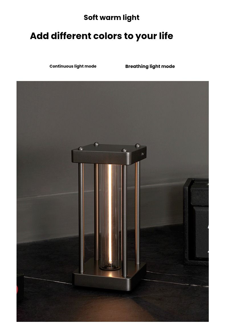 Rechargeable Square LED Night Light - Ambient Bedroom Lamp