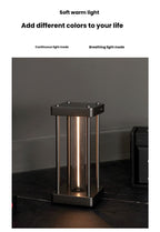 Rechargeable Square LED Night Light - Ambient Bedroom Lamp