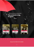 LED Illuminated Lace Umbrella - Glowing Night Safety Rain Umbrella