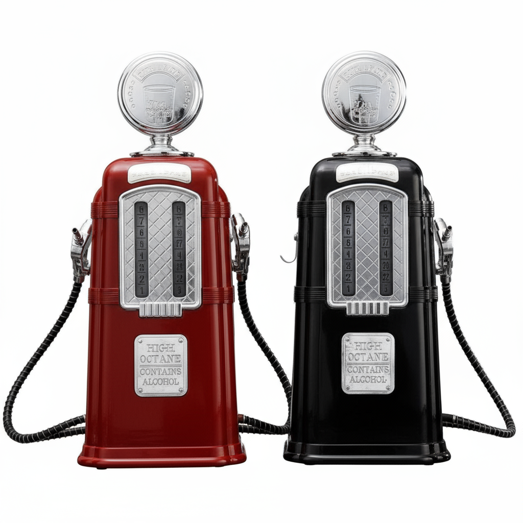 Vintage Dual Dispenser Gas Station Alcohol Cannon