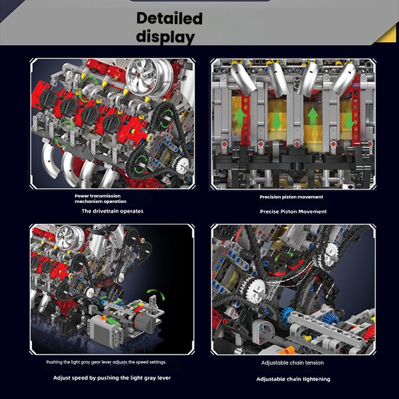Engine 1:8 Scale Motorized Building Kit