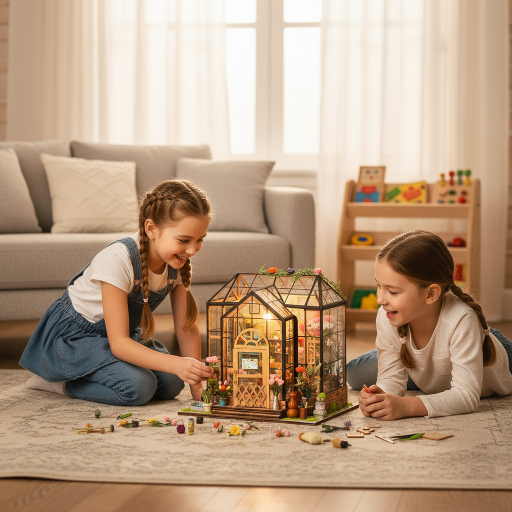 Jenny's Greenhouse DIY Miniature Dollhouse Kit