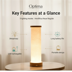 Chinese Ink Art Cylinder Night Lamp - Rechargeable LED Mood Light