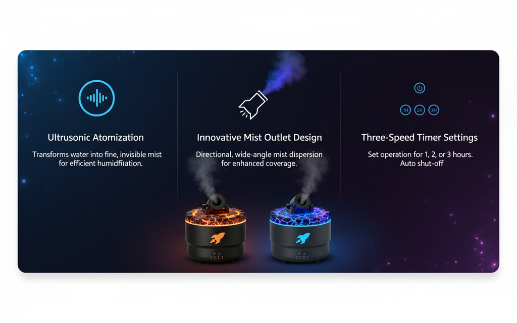 Ultrasonic RGB Humidifier - Your Personal Atmosphere Creator!