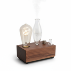 Dream Back to London Retro Heart Aromatherapy Diffuser – Vintage Cold Scent Lamp & Romantic Night Light