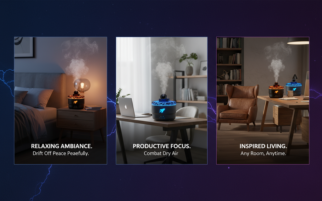 Ultrasonic RGB Humidifier - Your Personal Atmosphere Creator!