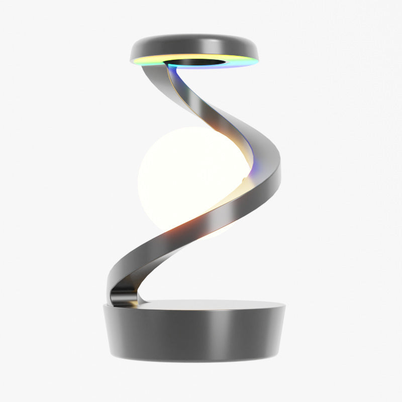 Rotating Levitating LED Desk Lamp with Wireless Charging