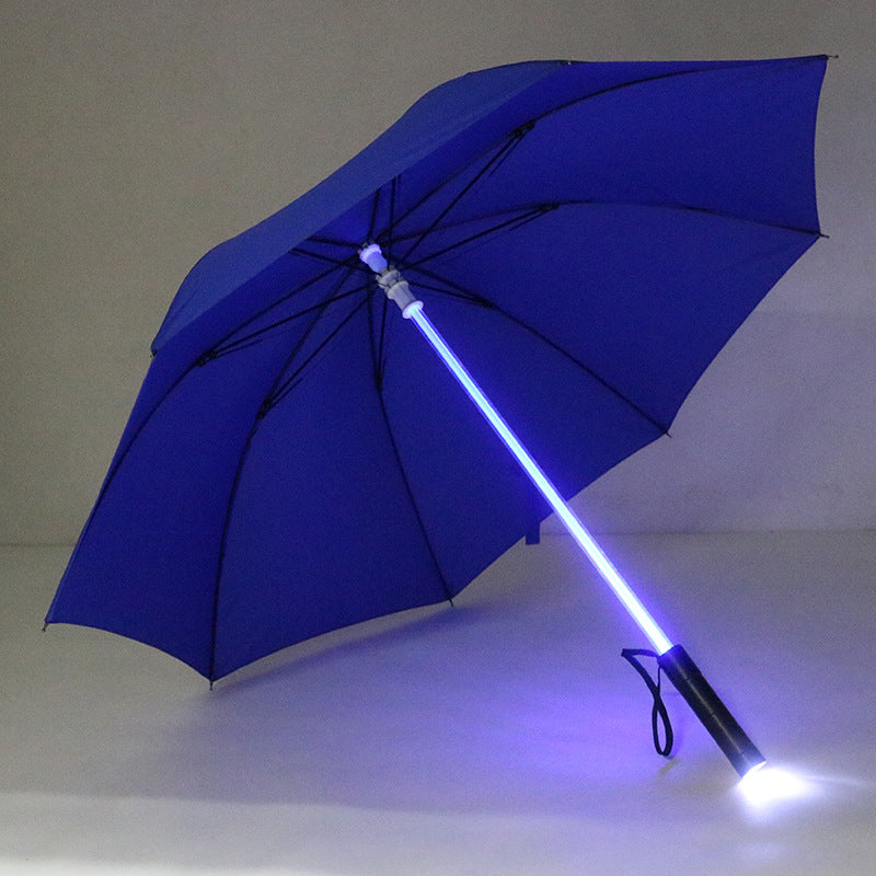 LED Illuminated Lace Umbrella - Glowing Night Safety Rain Umbrella