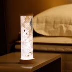 Chinese Ink Art Cylinder Night Lamp - Rechargeable LED Mood Light