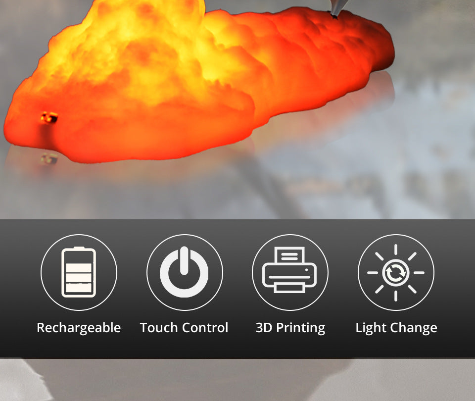 3D Fire Dragon Lamp - Ignite Your Game of Thrones Dreams!