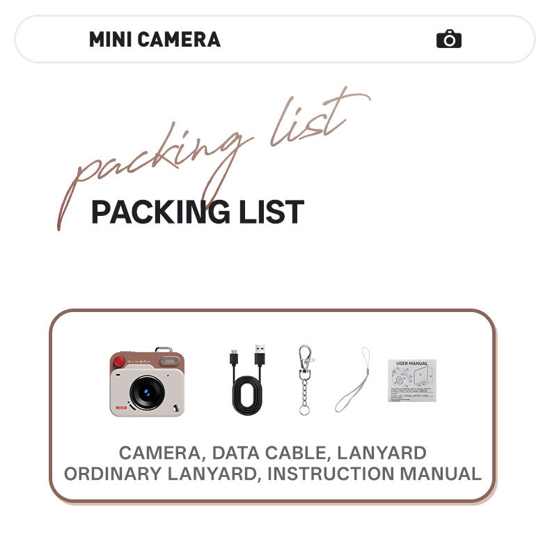 Y6000 Retro Mini Digital Camera - Vintage-Style HD Pocket Photographer