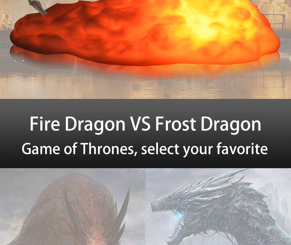 3D Fire Dragon Lamp - Ignite Your Game of Thrones Dreams!