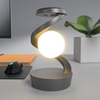Rotating Levitating LED Desk Lamp with Wireless Charging