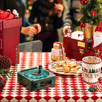 Nordic Wind Bluetooth Speaker & Record Player with White Noise & Ambient Light