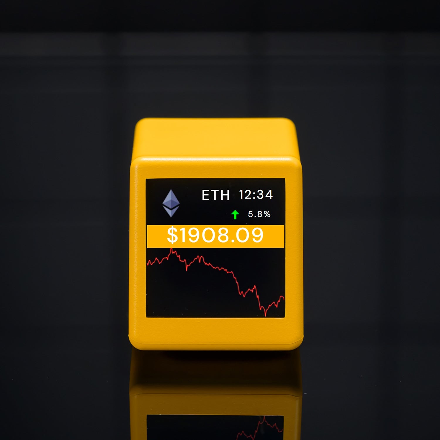 Crypto Cube Display - WiFi Real-Time Cryptocurrency Ticker & Weather Clock