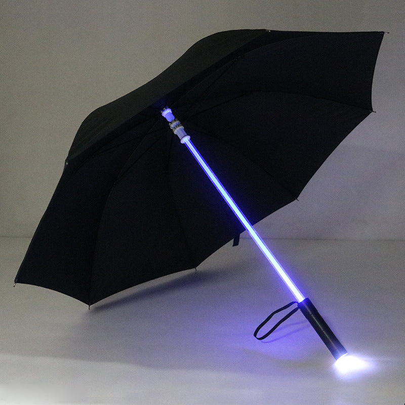 LED Illuminated Lace Umbrella - Glowing Night Safety Rain Umbrella