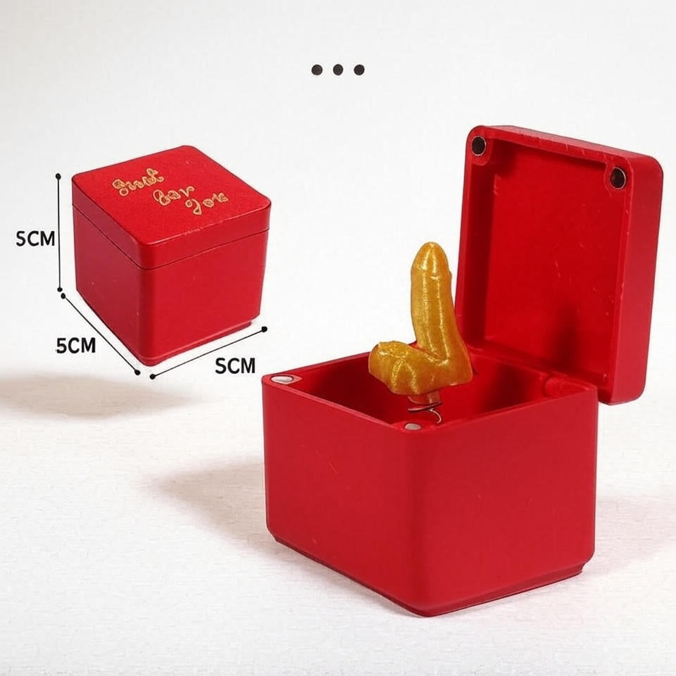 Middle Finger Prank Gift Box – Christmas Edition | Hilarious Spring-Loaded Troll Surprise